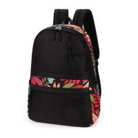 Colorful print polyester laptop backpack for school Backpack bag