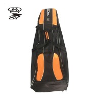 Newest Black Orange Oxford Fabric Golf Travel Bag With Wheels