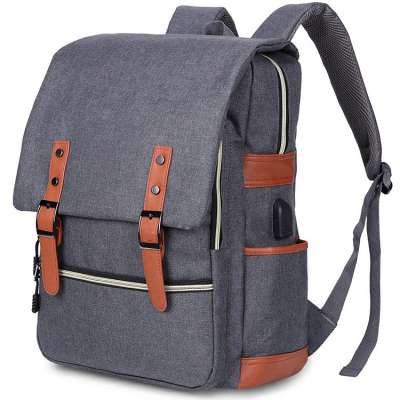 Laptop Backpack College School backpack with USB Charging Port 15" notebook bag