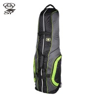 Wholesale durable heavy duty lockable zippers waterproof golf bag with wheels