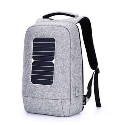 5V 5W chargeable  solar backpack  Multi-functional outdoor backpack with usb charging port